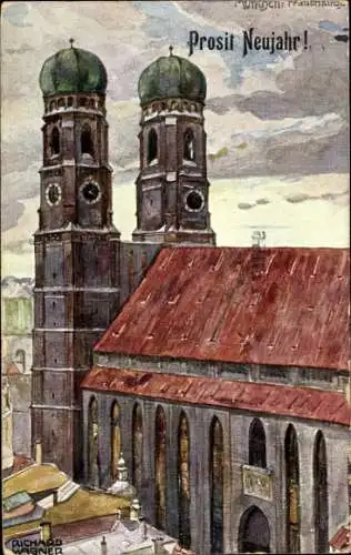 Künstler Ak Wagner, Richard, München Oberbayern, Frauenkirche