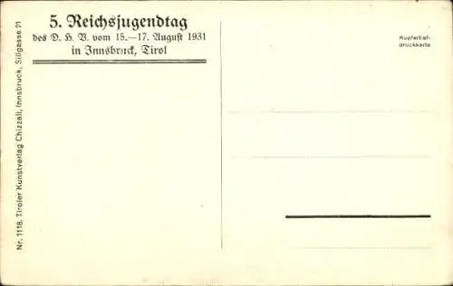 Ak Innsbruck in Tirol, Panorama, Wilhelm-Greil-Weg