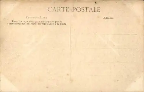 Postkarte Paris XV Vaugirard, Place Grenelle, Die Große Seine-Flut vom 28. Januar 1910