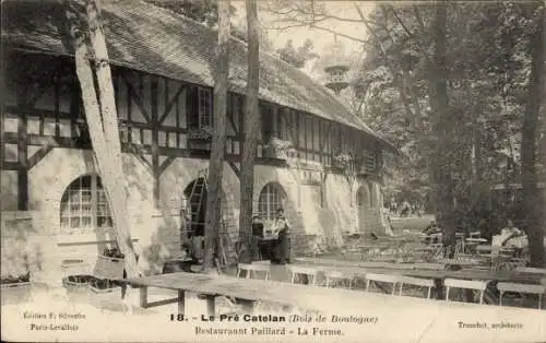 Ak Paris Bois de Boulogne, Restaurant du Pré Catelan, Restaurant Paillard, La Ferme