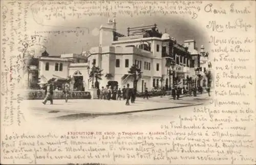 Ak Paris, Exposition Universelle de 1900, Trocadero Algerie