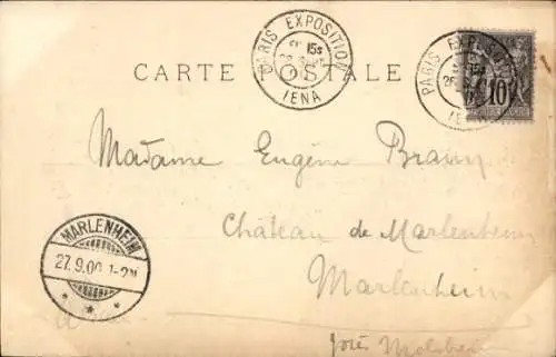 Ak Paris, Exposition Universelle de 1900, Seine rive gauche, Palais des Nations