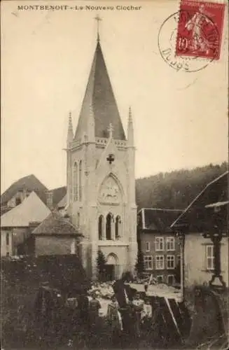 Ak Montbenoit Doubs, neuer Glockenturm