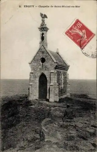 Ak Erquy Côtes d’Armor, Chapelle de Saint Michel en Mer