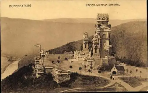 Ak Hohensyburg Syburg Dortmund, Kaiser-Wilhelm-Denkmal