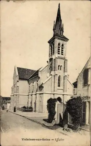 Ak Vulaines Seine et Marne, Kirche