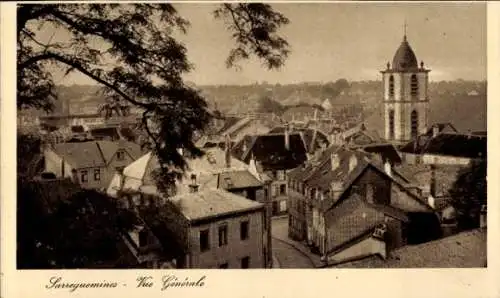 Ak Sarreguemines Saargemünd Lothringen Moselle, Panorama