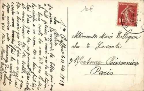 Ak Ruffin Eure et Loir, Panorama, Feldweg