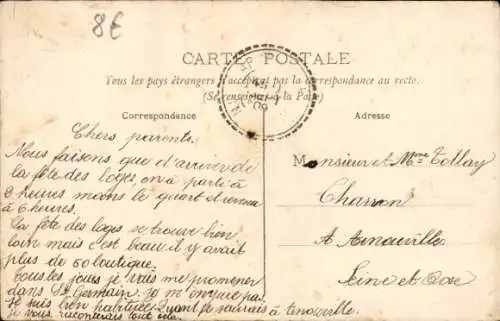 Ak Saint Germain en Laye Yvelines, Entree de la Fete des Loges