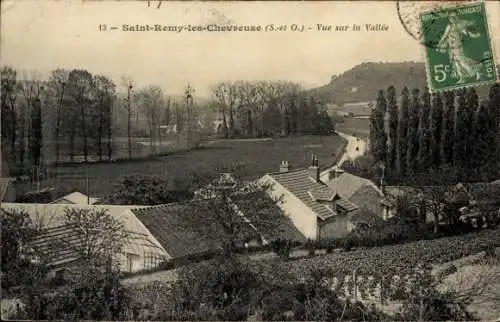 Ak Saint Rémy lès Chevreuse Yvelines, Teilansicht, Vue sur la Vallee