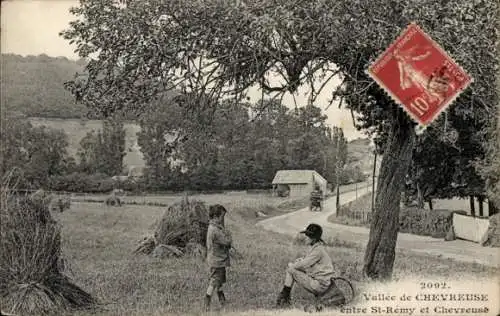 Ak Saint Rémy lès Chevreuse Yvelines, L'Entree, Enfants