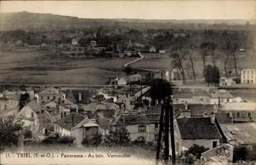 Ak Triel sur Seine Yvelines, Panorama, Vernouiller