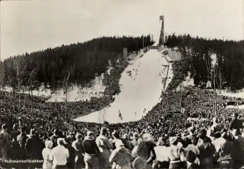 Ak Oslo Norwegen, Holmenkollbakken, Skisprungschanze