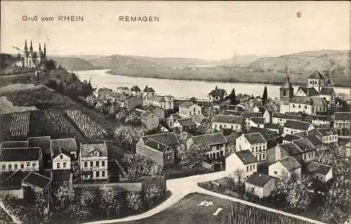 Ak Remagen am Rhein, Gesamtansicht