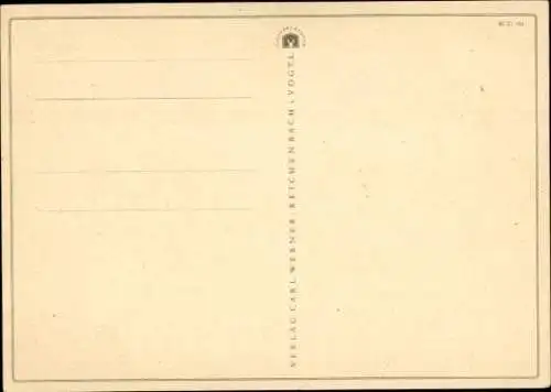 Ak Mädchen beim Stricken, Puppenbett