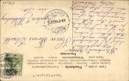 Ak Opernsängerin Annie Dirkens, Standportrait