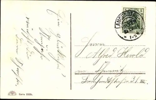 Ak Glückwunsch Neujahr, Feiernde Menschen, Schnee, Winter