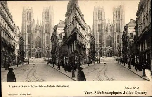 Stereo Ak Brüssel, Kirche St. Gudule, Kathedrale