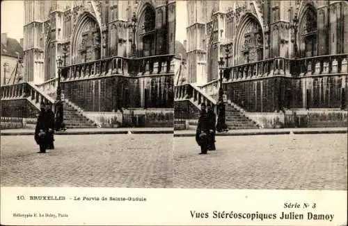 Stereo Ak Brüssel, Kirche St. Gudule