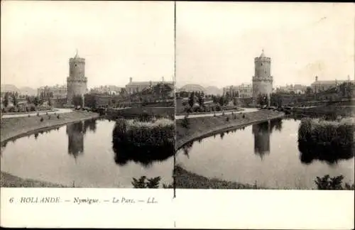 Stereo Ak Nijmegen Gelderland Niederlande, Park