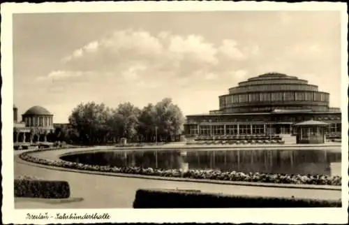 Ak Wrocław Breslau Schlesien, Jahrhunderthalle