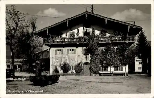 Ak Oberaudorf in Oberbayern, Bauernhaus