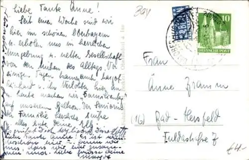 Ak Oberaudorf in Oberbayern, Bauernhaus