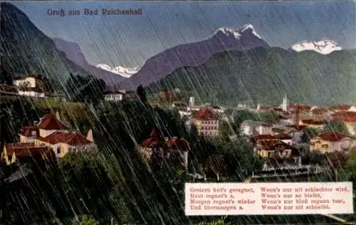 Ak Bad Reichenhall in Oberbayern, Teilansicht