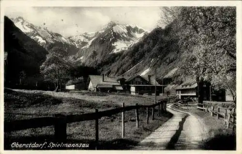 Ak Oberstdorf im Oberallgäu, Spielmannsau