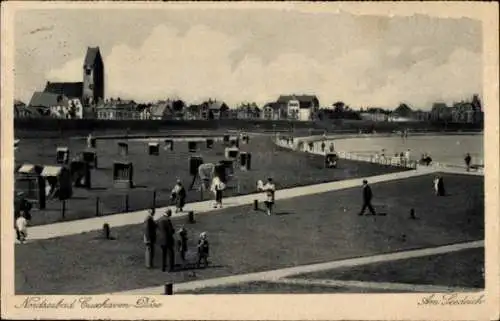 Ak Nordseebad Döse Cuxhaven, Am Seedeich