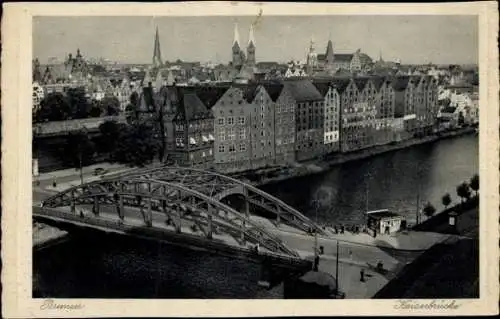 Ak Hansestadt Bremen, Kaiserbrücke