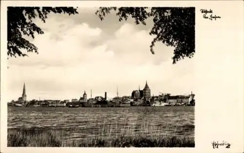 Ak Hansestadt Rostock, Panorama