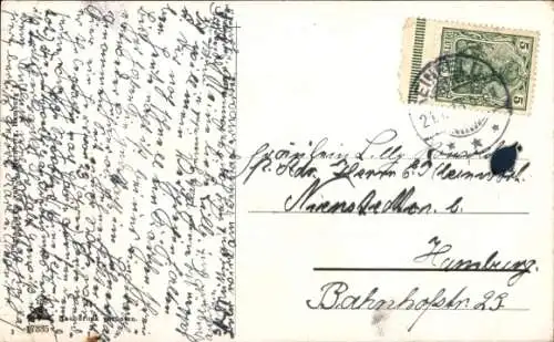 Ak Einfeld Neumünster in Holstein, See, Mondlicht