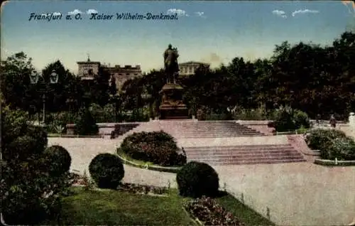 Ak Frankfurt an der Oder, Kaiser Wilhelm-Denkmal