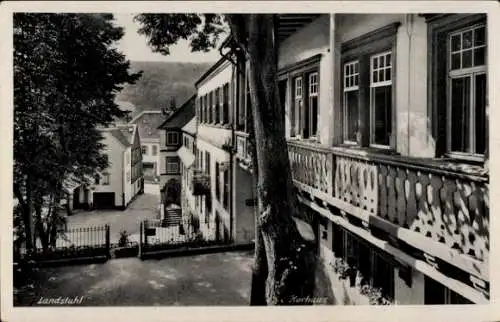 Ak Landstuhl im Kreis Kaiserslautern, Das Kurhaus von außen gesehen