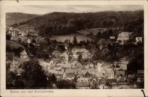 Ak Ruhla in Westthüringen, Blick von der Emilienhöhe