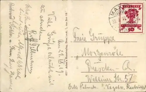 Ak Maxen Müglitztal in Sachsen, Teufelsmühle