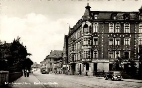 Ak Nordhausen am Harz, Karl Marx Straße