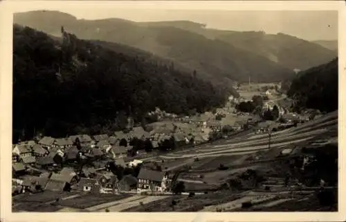 Ak Schleusingerneundorf Schleusingen in Thüringen, Panorama, Berge