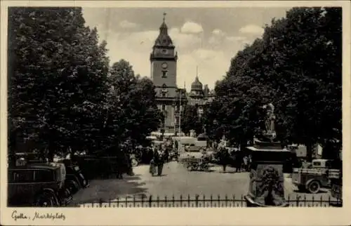 Ak Gotha in Thüringen, Marktplatz, Turm