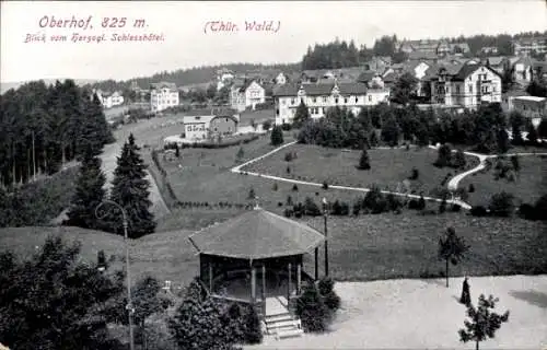 Ak Oberhof im Thüringer Wald, Blick vom Schlosshotel