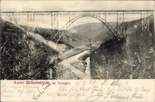 Ak Solingen im Bergischen Land, Müngstener Brücke, Kaiser Wilhelm Brücke bei Müngsten