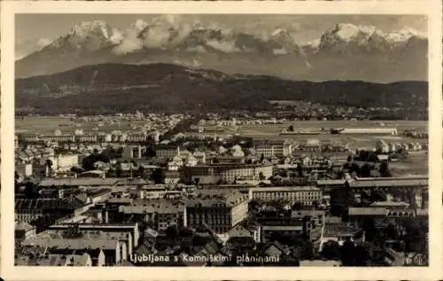 Ak Ljubljana Laibach Slowenien, Kamniskimi planinami, Panorama