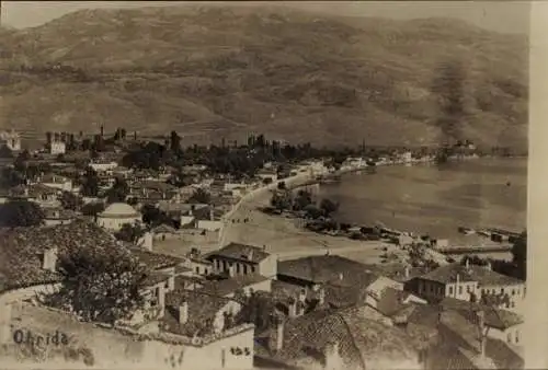 Foto Ak Ohrida Ohrid Mazedonien, Gesamtansicht