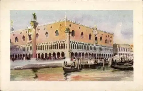 Künstler Ak Venezia Venedig Veneto, Dogenpalast