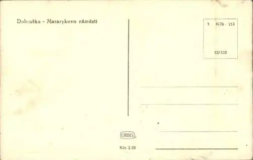 Ak Dobruška Gutenfeld Region Königgrätz, Masarykovo namesti