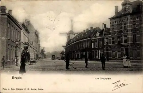 Ak Breda Nordbrabant Niederlande, Van Coothplein, Molen