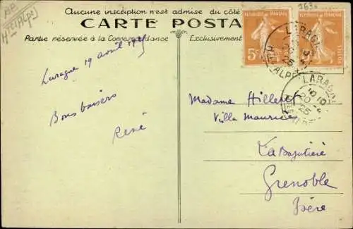 Ak Laragne Hautes-Alpes, Vue générale, Cote nord ouest