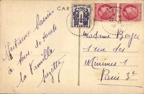 Ak Chirac-Bellevue Correze, Kirche