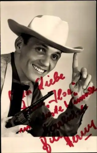 Ak Schauspieler Bill Herms, Portrait, Autogramm